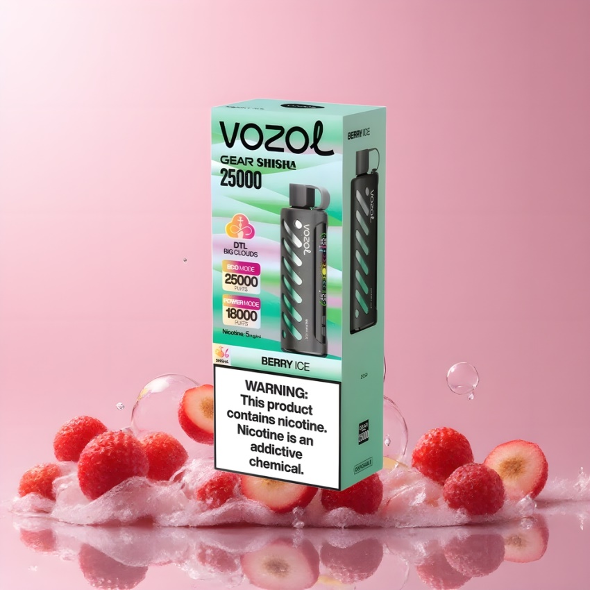 VOZOL Gear Shisha 25000 Puffs magyar nagykereskedés Bogyós Jég Dual Mesh