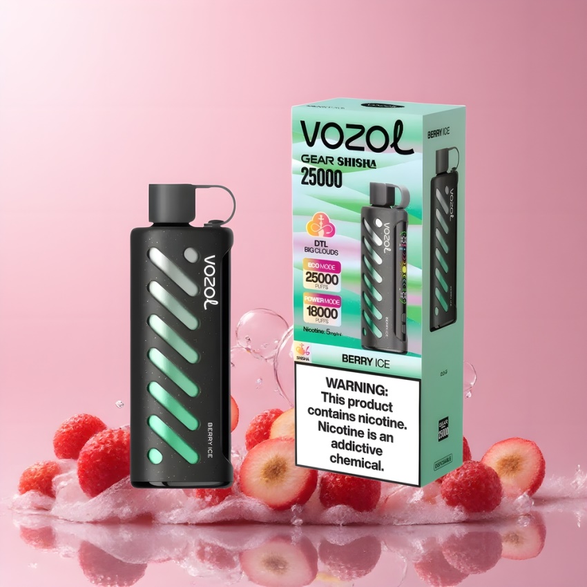 VOZOL Gear Shisha 25000 Puffs magyar nagykereskedés Bogyós Jég Dual Mesh