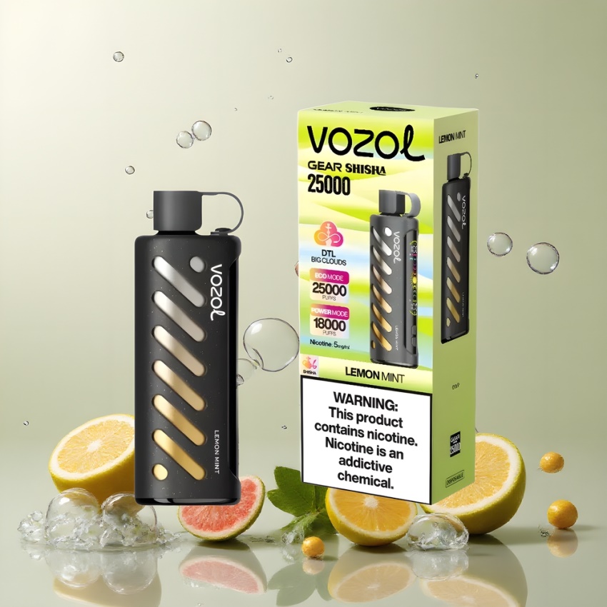 VOZOL Gear Shisha 25000 Puffs magyar nagykereskedés Citrom Menta DMDM