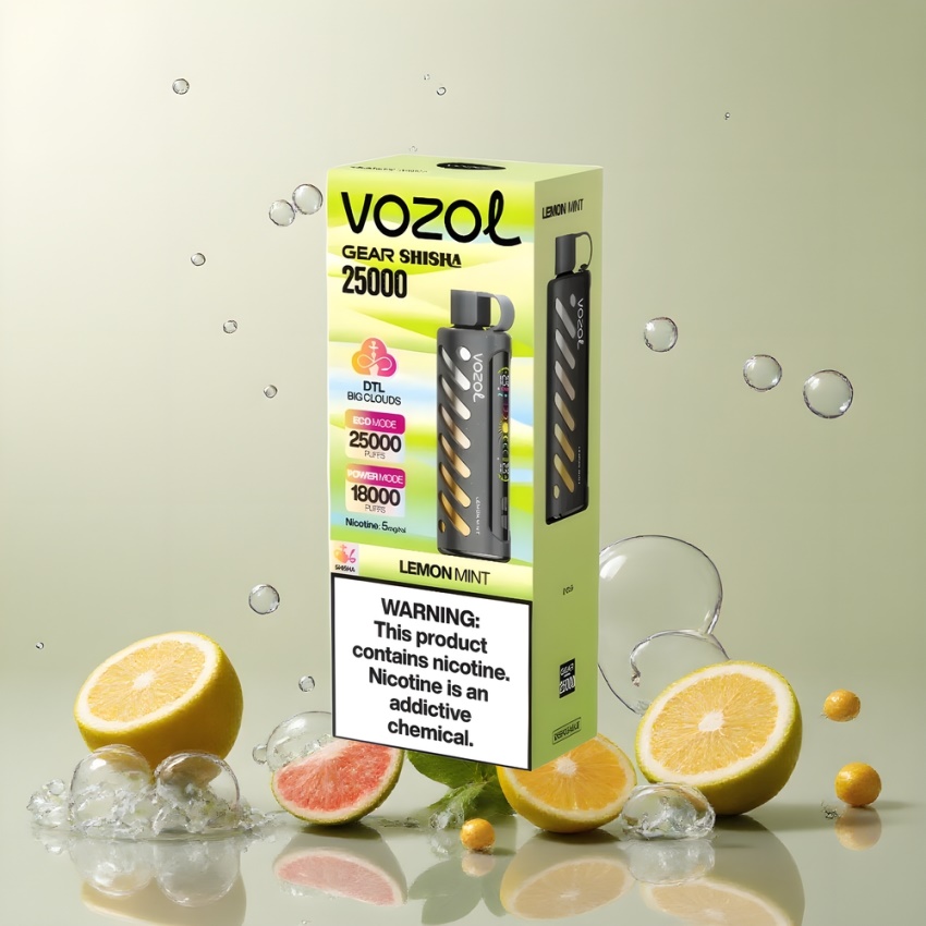 VOZOL Gear Shisha 25000 Puffs magyar nagykereskedés Citrom Menta DMDM