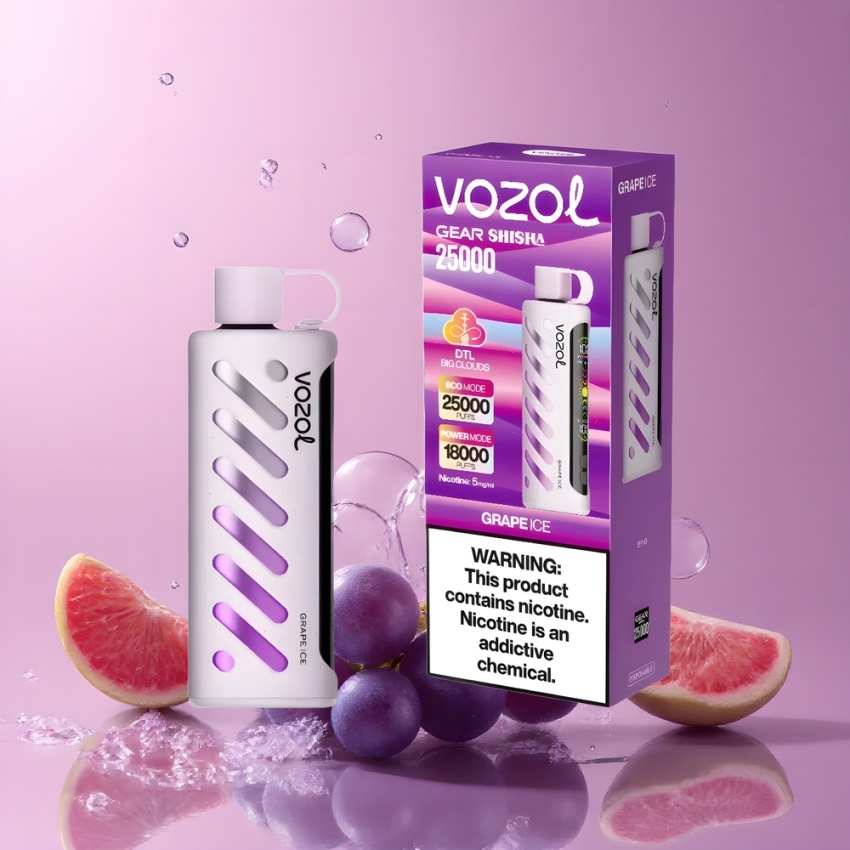 VOZOL Gear Shisha 25000 Puffs magyar nagykereskedés S.i.L.C Tech Jégbor (Grape Ice)