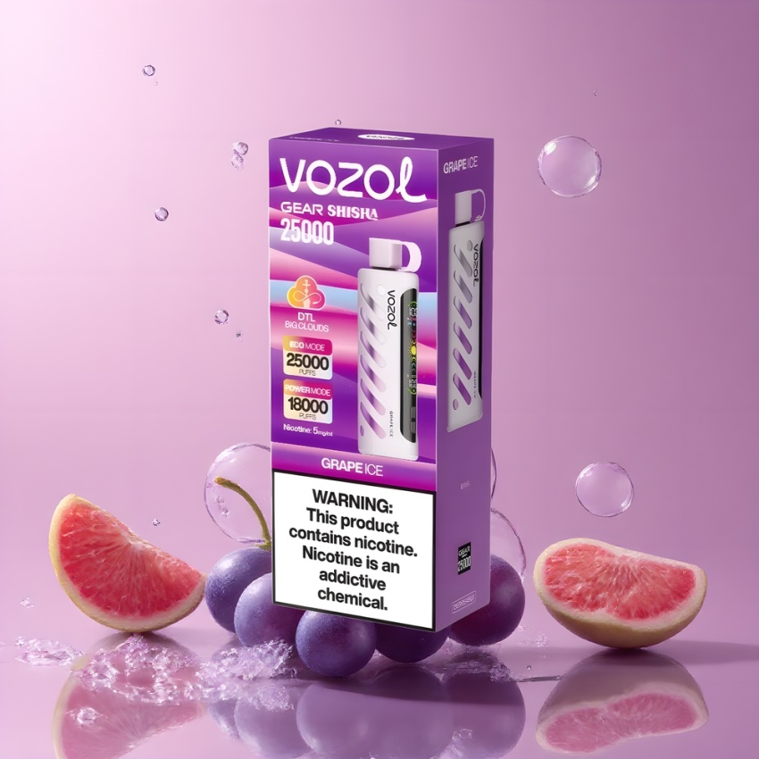 VOZOL Gear Shisha 25000 Puffs magyar nagykereskedés S.i.L.C Tech Jégbor (Grape Ice)