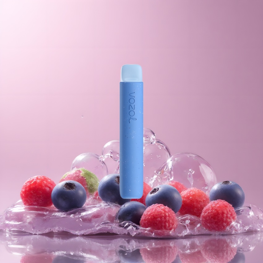 VOZOL STAR 600 500mAh Egszer Használatos E-vizipipa Áfonya-Savanyú Málna magyar nagykereskedés