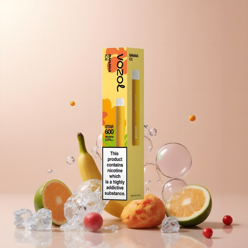 VOZOL STAR 600 Disposable Vape Banán Jég (500mAh) magyar nagykereskedés