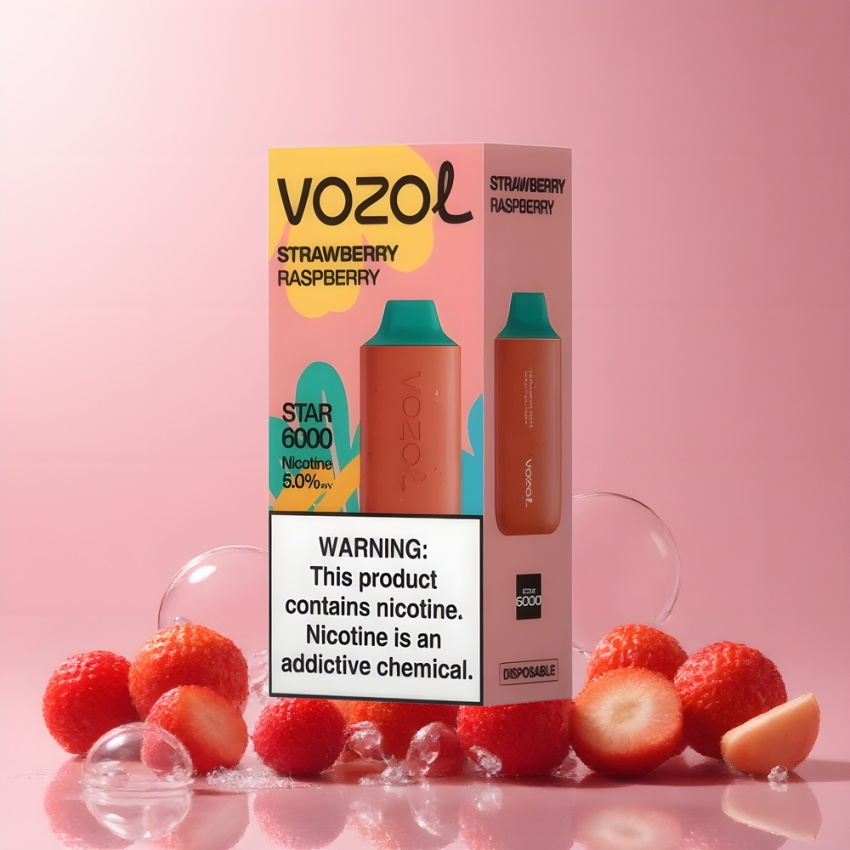VOZOL STAR 6000 14ML magyar nagykereskedés Eper-Málna Eldobható Vape