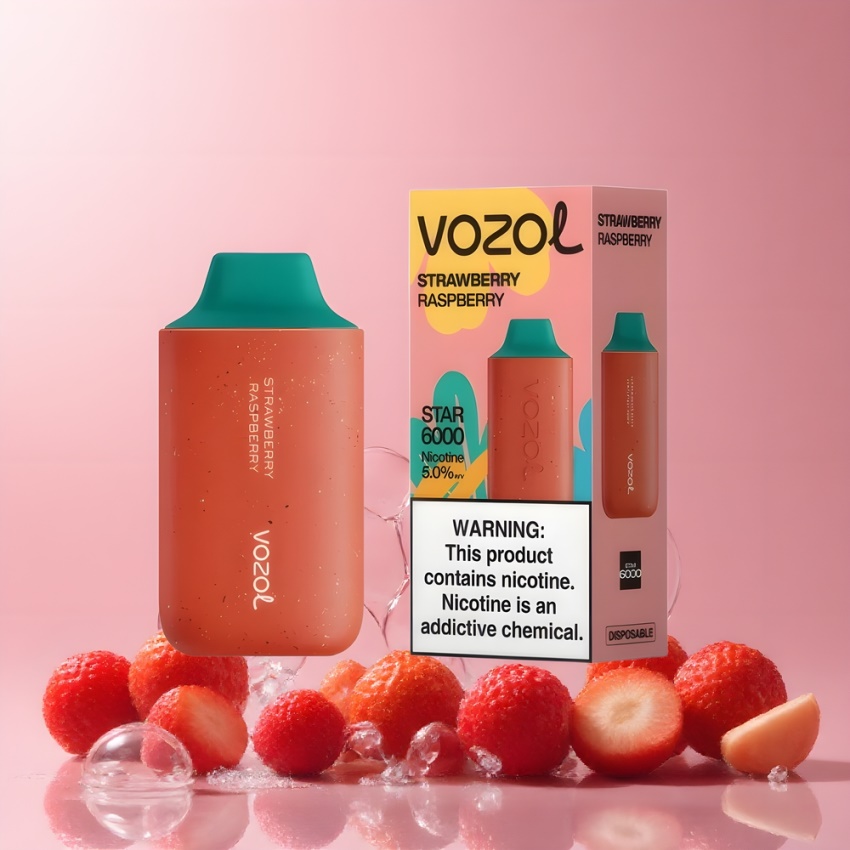 VOZOL STAR 6000 14ML magyar nagykereskedés Eper-Málna Eldobható Vape