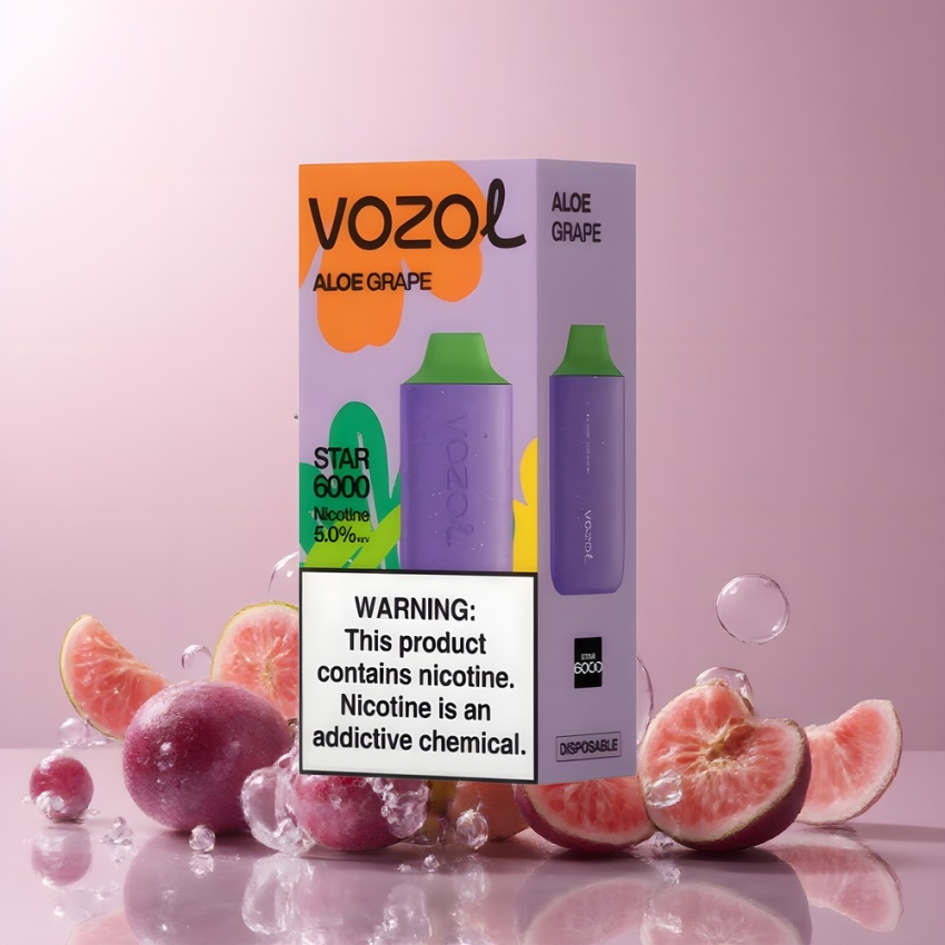 VOZOL STAR 6000 Disposable Vape Aloe Szőlő (14ML & 500mAh) magyar nagykereskedés