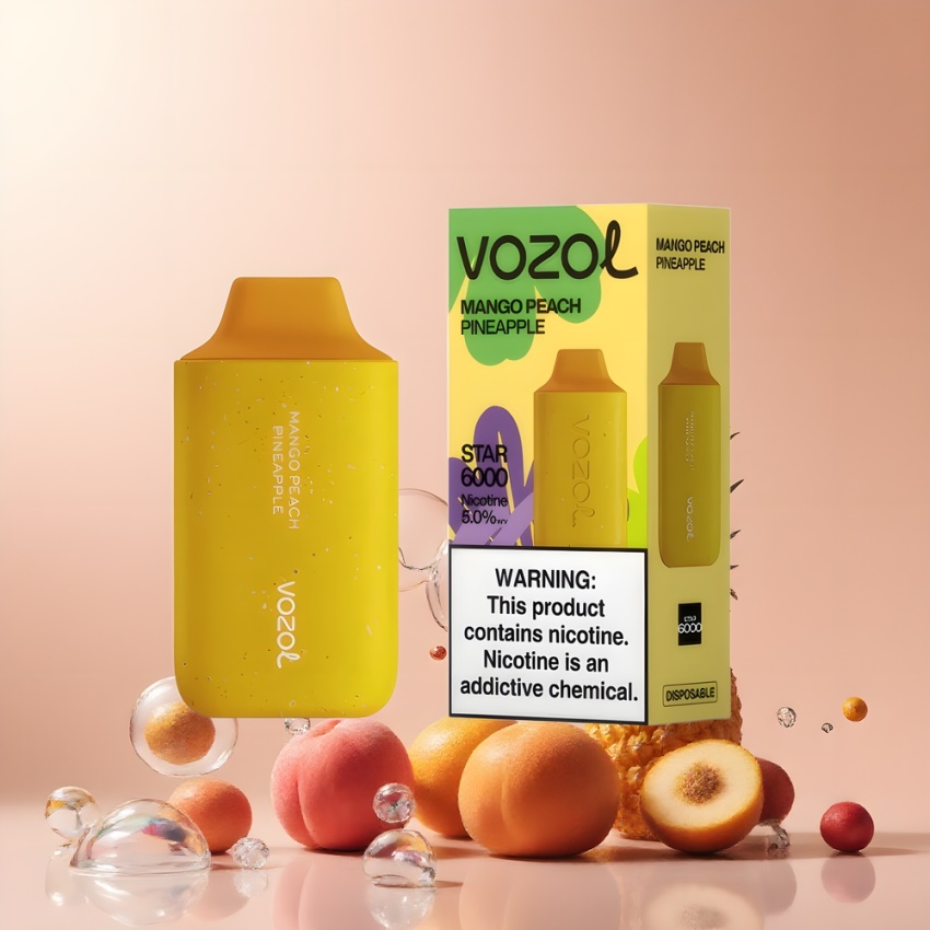 VOZOL STAR 6000 Disposable Vape Mango Mangó Őszibarack Ananász magyar nagykereskedés 14ML