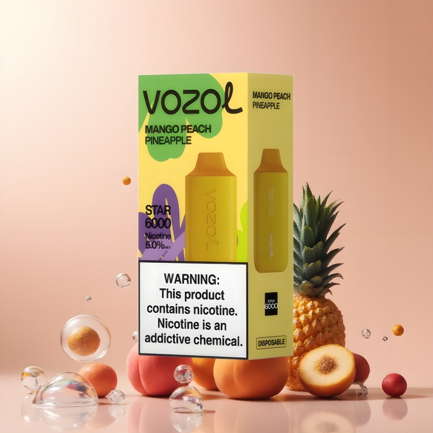 VOZOL STAR 6000 Disposable Vape Mango Mangó Őszibarack Ananász magyar nagykereskedés 14ML