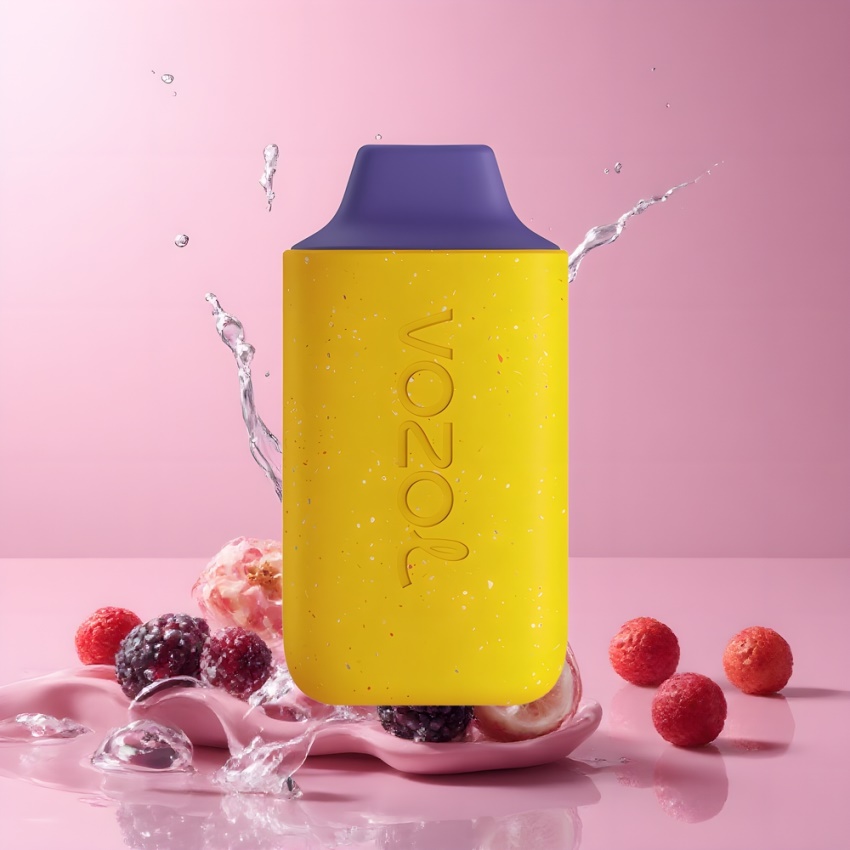 VOZOL STAR 6000 Disposable Vape Type-C Fekete Málna Szenvedély Gyümölcs Tej magyar nagykereskedés