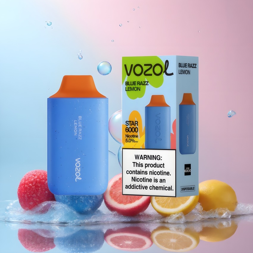 VOZOL STAR 6000 magyar nagykereskedés Kék Málna Citrom 14ML