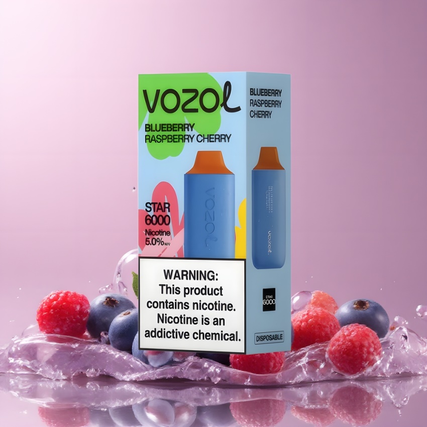 VOZOL STAR 6000 magyar nagykereskedés Áfonya Málna Cseresznye Type-C