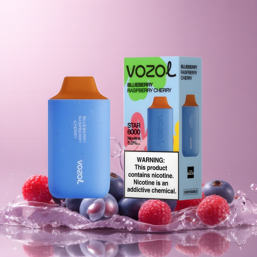 VOZOL STAR 6000 magyar nagykereskedés Áfonya Málna Cseresznye Type-C