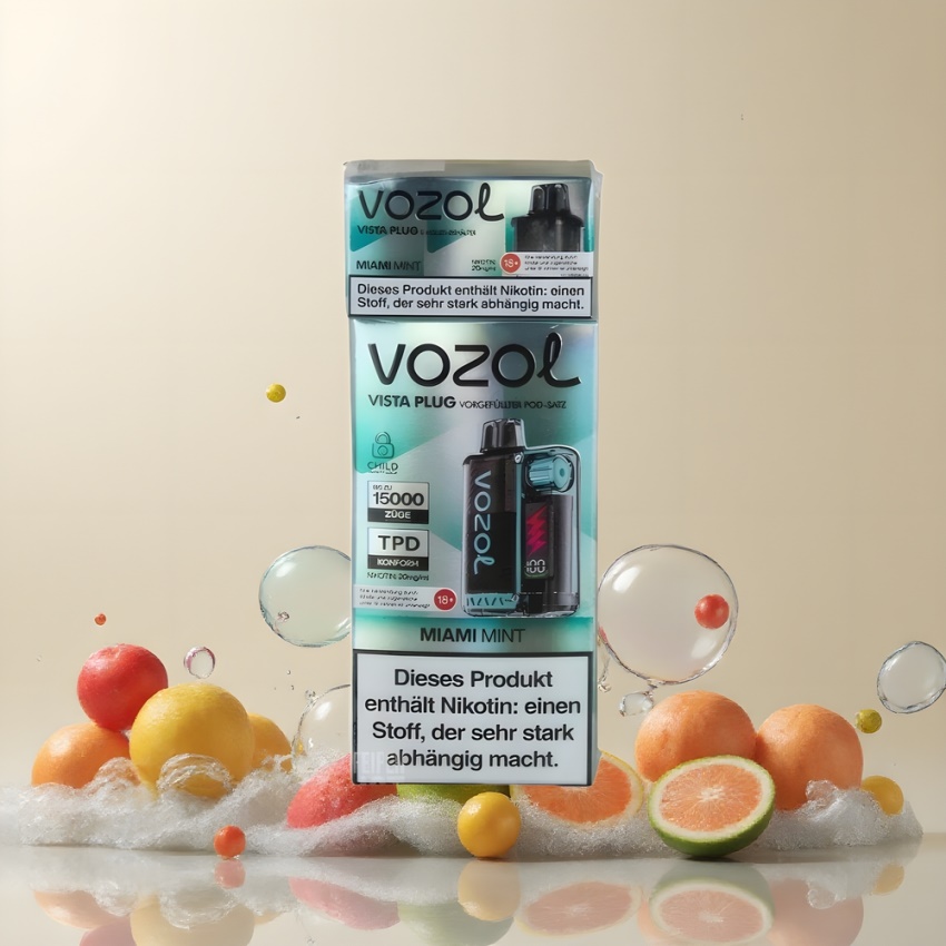 VOZOL VISTA PLUG 6000/10000 Disposable magyar nagykereskedés Miami Menta Látható E-Liquid Tartály