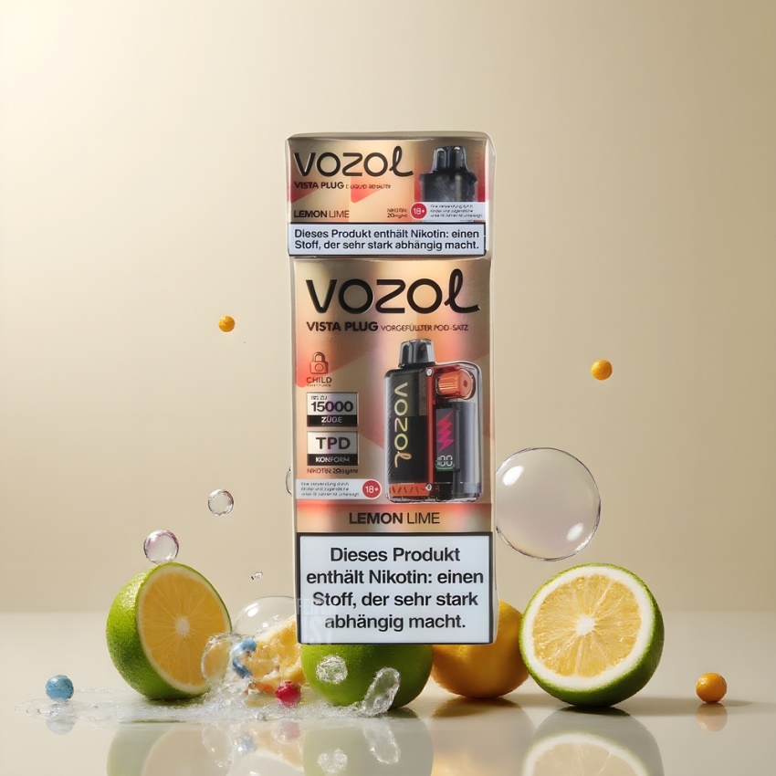 VOZOL VISTA PLUG 6000/10000 Magyar Nagykereskedés Citrom-Lime Látható E-Liquides