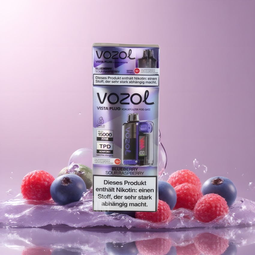 VOZOL VISTA PLUG 6000/10000 magyar nagykereskedés Kékgomba-Savanyú Málna