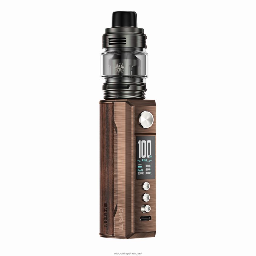 VOOPOO DRAG M100S mod eszköz antik sárgaréz és padauk Z0646H275 VOOPOO Vape Pen
