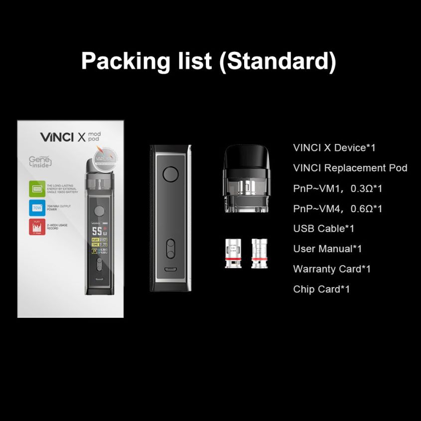 VOOPOO VINCI X mod pod készlet szénrost Z0646H346 VOOPOO Vape Liquid Magyarország
