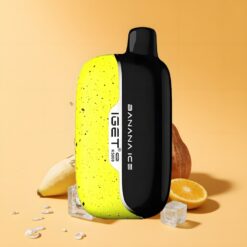 IGET Hold K5000 Puffs Eldobható E-Cigi (Banán Jég) – Mesh Coil 1.35 Ohm – magyar nagykereskedés
