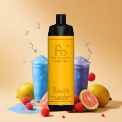 RandM Fumot Shisha 10000 Puffs magyar nagykereskedés Kék Málna Limonádé Type-C